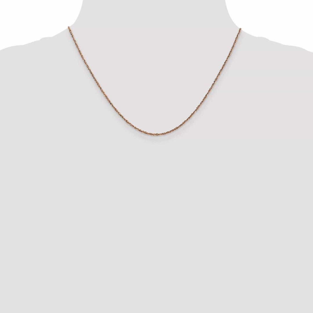 Lovely Rita's Chains 14K Rose Gold Polished 1.70mm Solid Ropa Chain