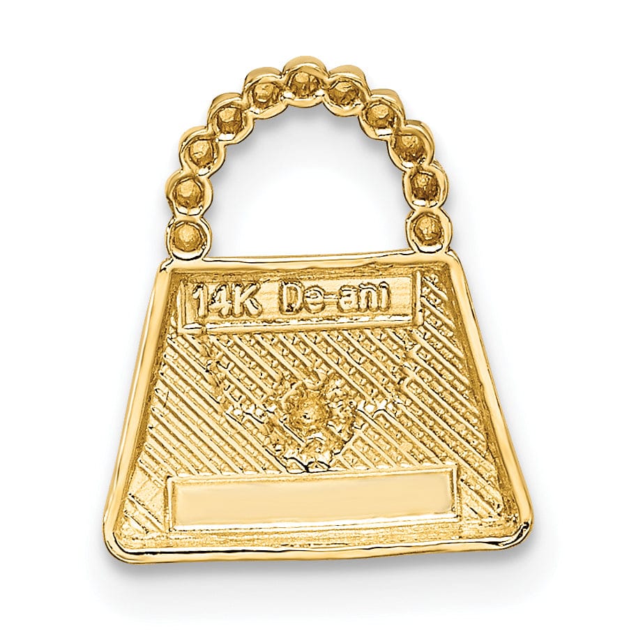 Lovely Rita's Chains 14k Two Tone Gold Purse Chain Slide Pendant