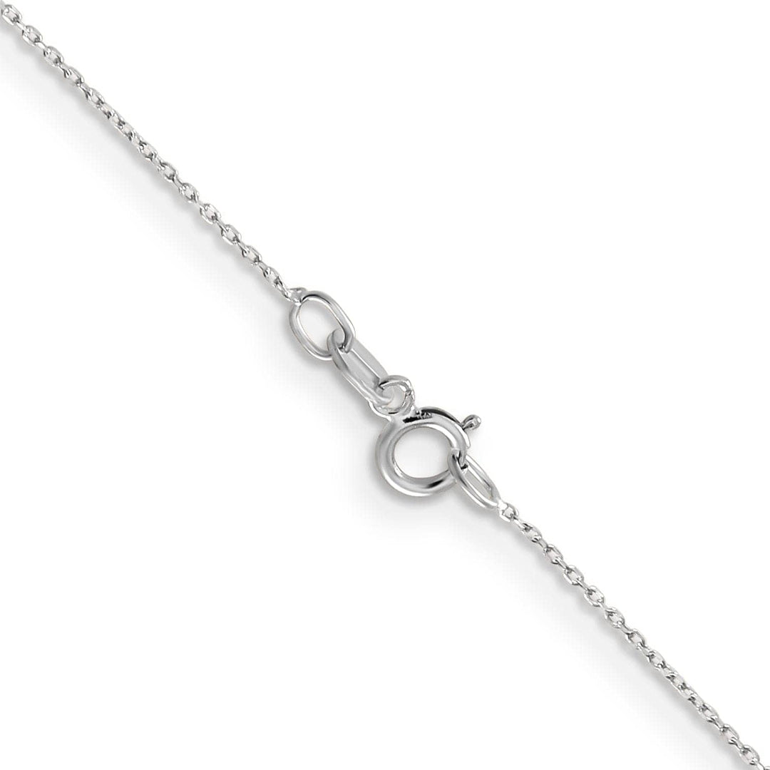 Lovely Rita's Chains 14k White Gold 0.50mm Solid D.C Cable Chain