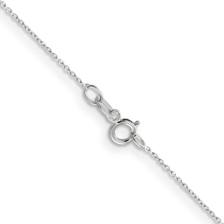 Lovely Rita's Chains 14k White Gold 0.50mm Solid D.C Cable Chain