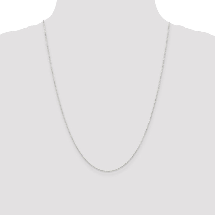Lovely Rita's Chains 14k White Gold 0.60mm Carded Cable Rope Chain