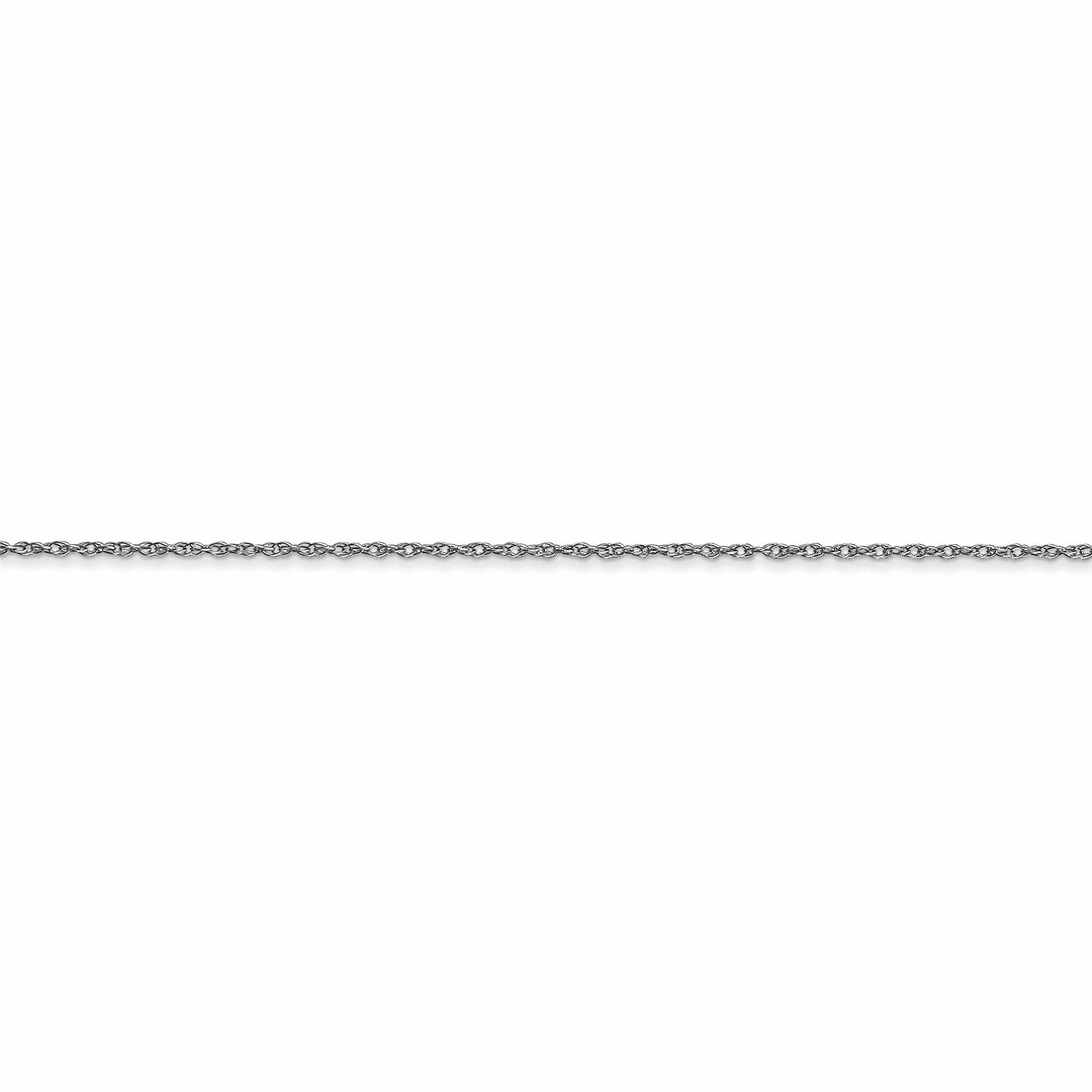Lovely Rita's Chains 14k White Gold 0.60mm Carded Cable Rope Chain