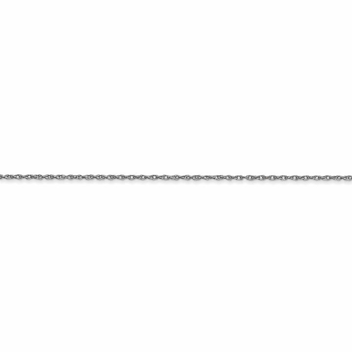 Lovely Rita's Chains 14k White Gold 0.60mm Carded Cable Rope Chain