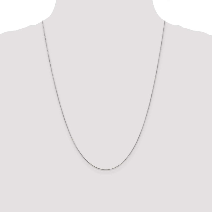 Lovely Rita's Chains 14k White Gold 0.60mm Solid Round Snake Chain