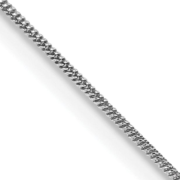 Lovely Rita's Chains 14k White Gold 0.60mm Solid Round Snake Chain
