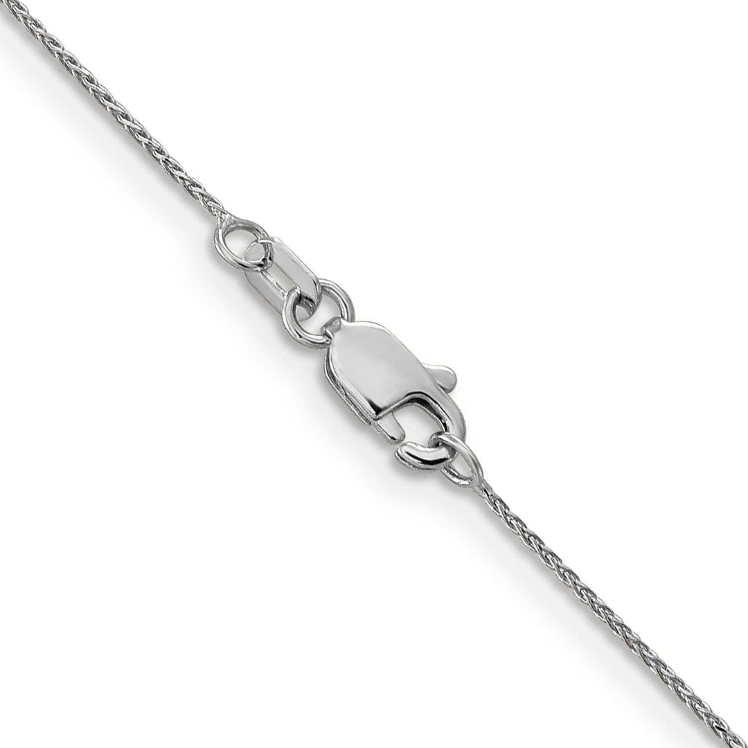 Lovely Rita's Chains 14k White Gold 0.65mm D.C Spiga Pendant Chain