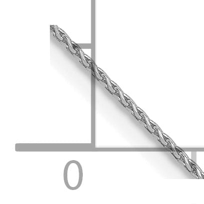 Lovely Rita's Chains 14k White Gold 0.65mm D.C Spiga Pendant Chain