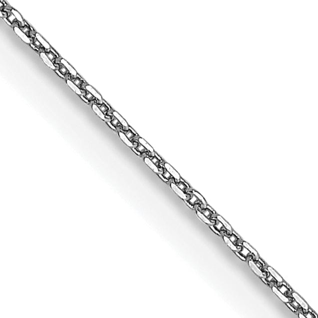 Lovely Rita's Chains 14k White Gold 0.65mm Round Link Cable Chain