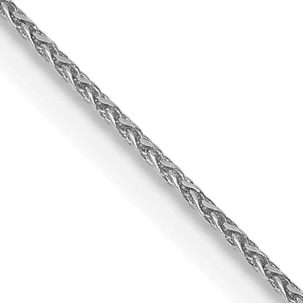 Lovely Rita's Chains 14k White Gold 0.65mm Spiga Pendant Wheat Chain