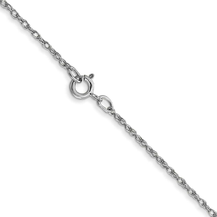 Lovely Rita's Chains 14k White Gold 0.70mm Carded Cable Rope Chain