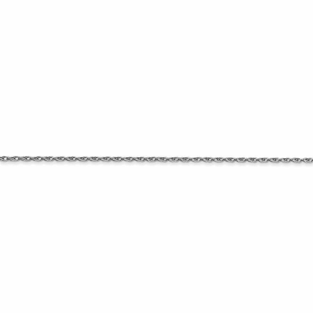Lovely Rita's Chains 14k White Gold 0.70mm Carded Cable Rope Chain