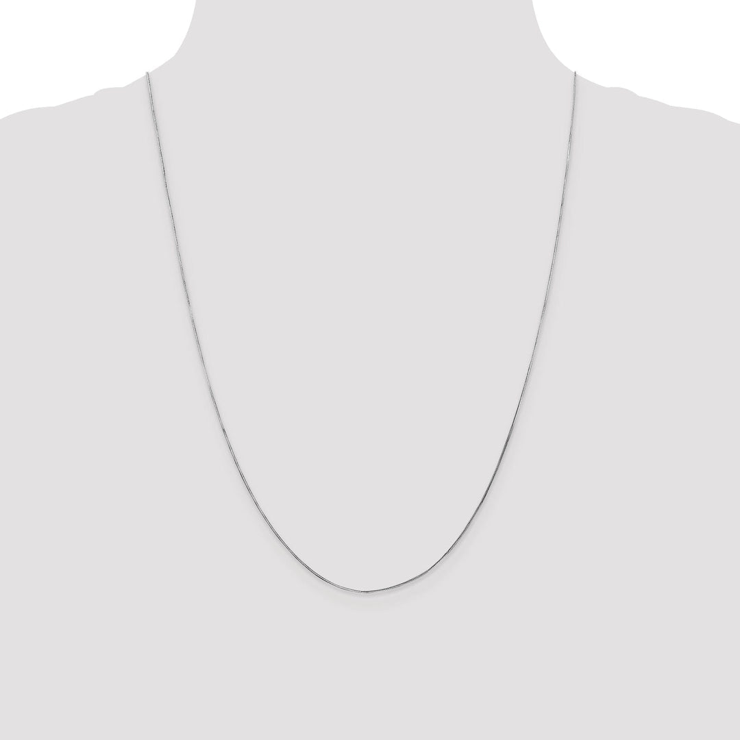 Lovely Rita's Chains 14k White Gold 0.70mm Octagonal Snake Chain