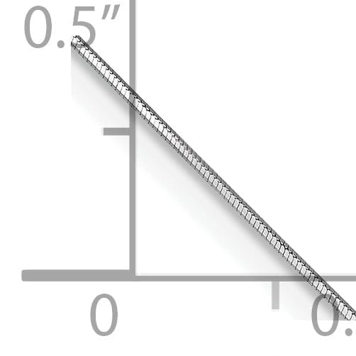 Lovely Rita's Chains 14k White Gold 0.70mm Octagonal Snake Chain