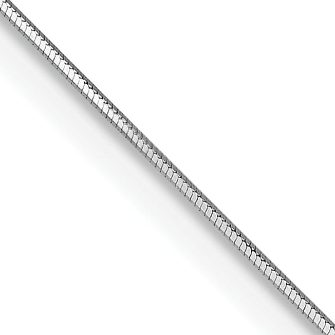 Lovely Rita's Chains 14k White Gold 0.70mm Octagonal Snake Chain