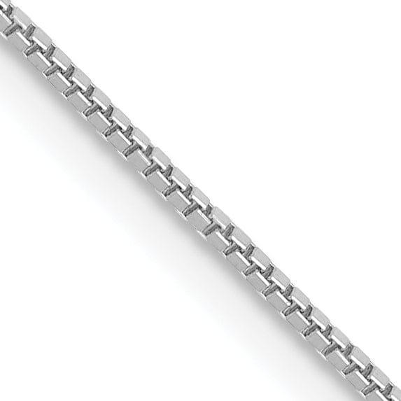 Lovely Rita's Chains 14k White Gold 0.70mm Polished Solid Box Chain