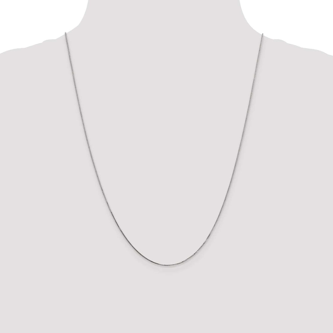 Lovely Rita's Chains 14k White Gold 0.70mm Polished Solid Box Chain