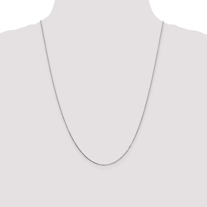 Lovely Rita's Chains 14k White Gold 0.70mm Polished Solid Box Chain