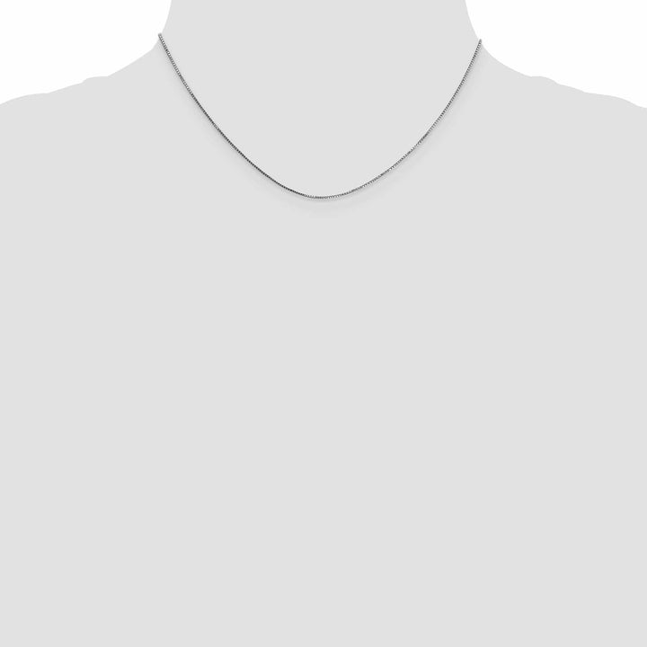 Lovely Rita's Chains 14k White Gold 0.70mm Polished Solid Box Chain