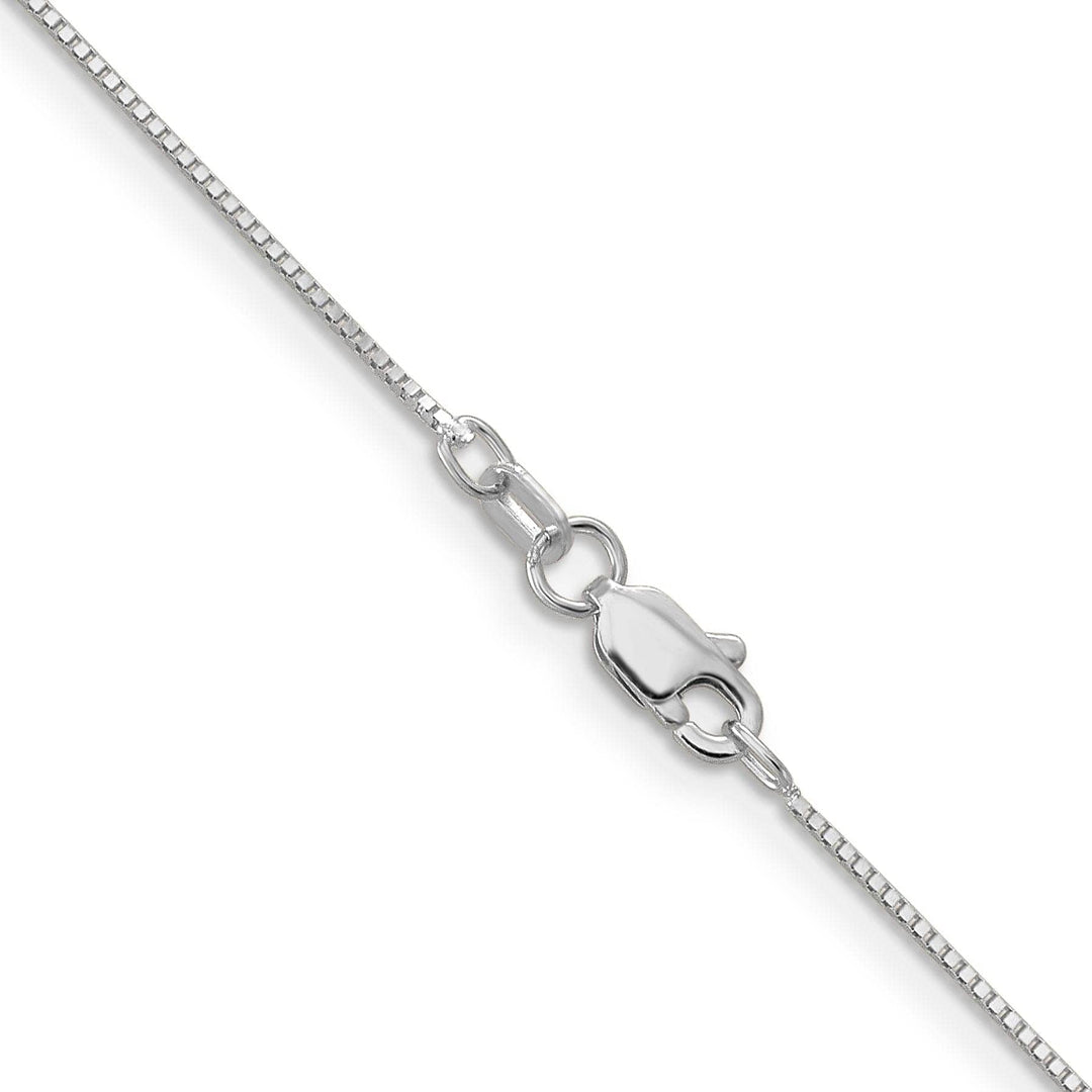Lovely Rita's Chains 14k White Gold 0.70mm Polished Solid Box Chain