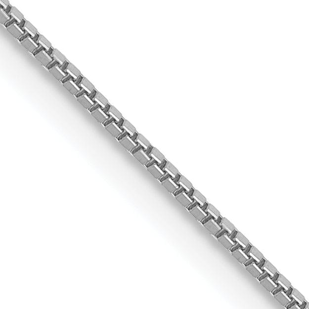 Lovely Rita's Chains 14k White Gold 0.70mm Polished Solid Box Chain