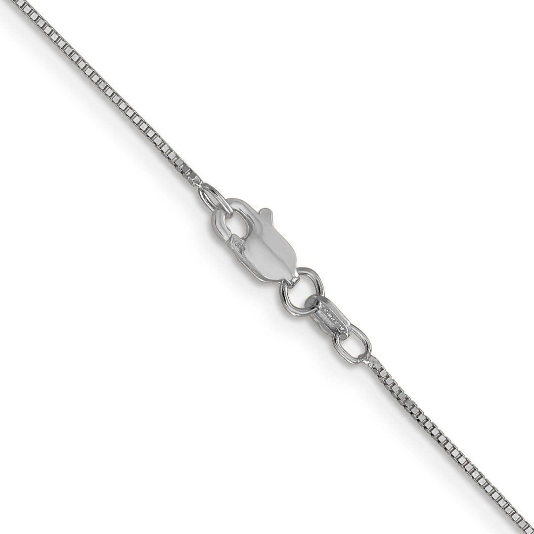 Lovely Rita's Chains 14k White Gold 0.70mm Polished Solid Box Chain