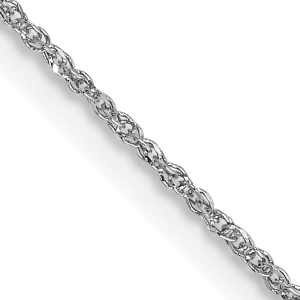 Lovely Rita's Chains 14K White Gold 0.70mm Polished Solid Ropa Chain