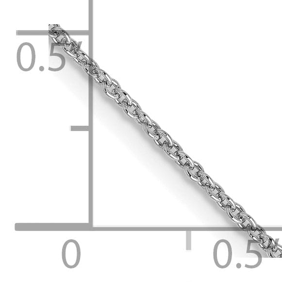 Lovely Rita's Chains 14k White Gold 0.70mm Round Link Cable Chain