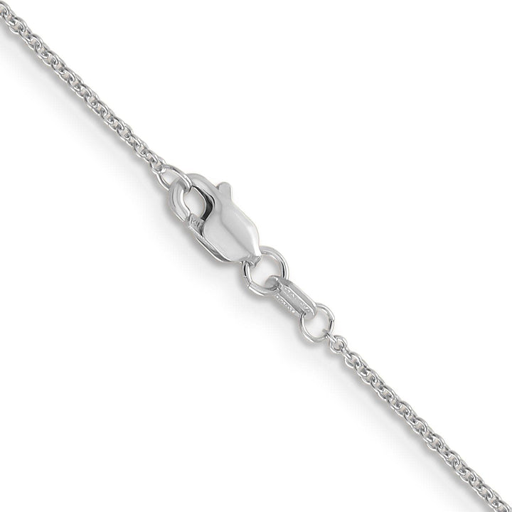 Lovely Rita's Chains 14k White Gold 0.70mm Round Link Cable Chain