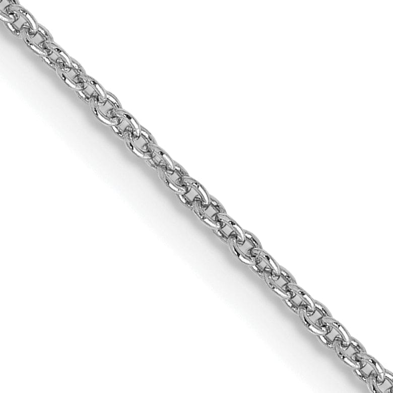 Lovely Rita's Chains 14k White Gold 0.70mm Round Link Cable Chain
