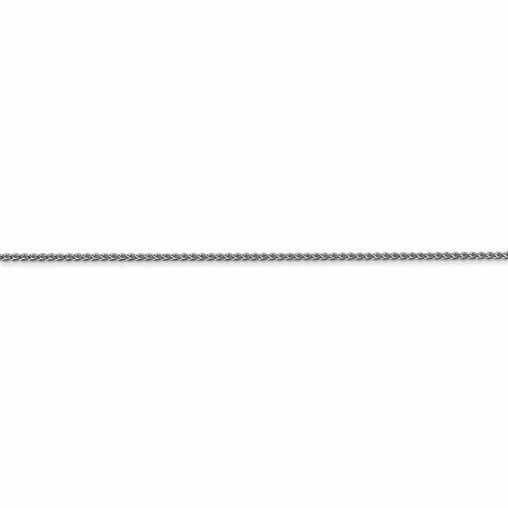 Lovely Rita's Chains 14k White Gold 0.80mm Diamond Cut Spiga Chain