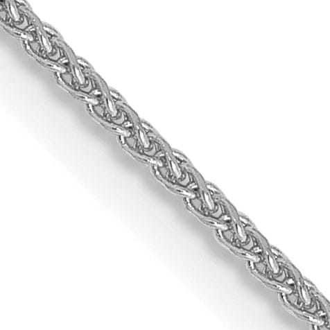 Lovely Rita's Chains 14k White Gold 0.80mm Diamond Cut Spiga Chain