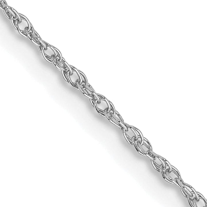 Lovely Rita's Chains 14k White Gold 0.80mm Polished Baby Rope Chain