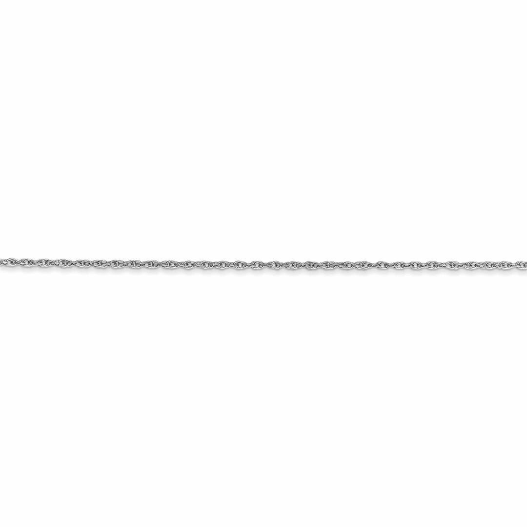 Lovely Rita's Chains 14k White Gold 0.80mm Polished Baby Rope Chain
