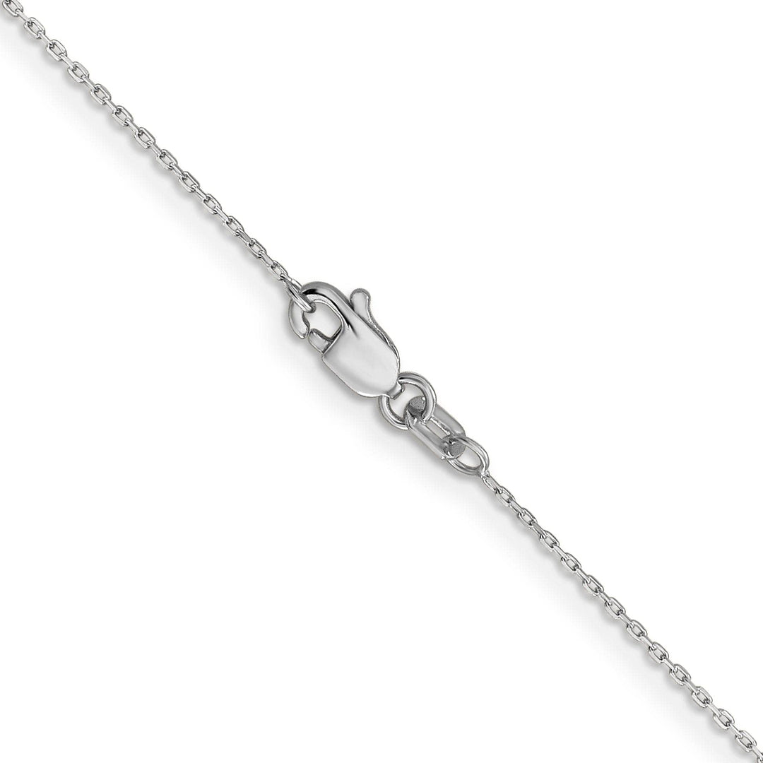 Lovely Rita's Chains 14k White Gold 0.80mm Solid D.C Cable Chain
