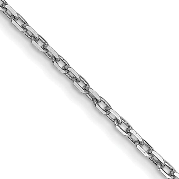 Lovely Rita's Chains 14k White Gold 0.80mm Solid D.C Cable Chain