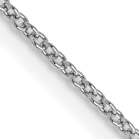 Lovely Rita's Chains 14k White Gold 0.80mm Solid Polish Cable Chain