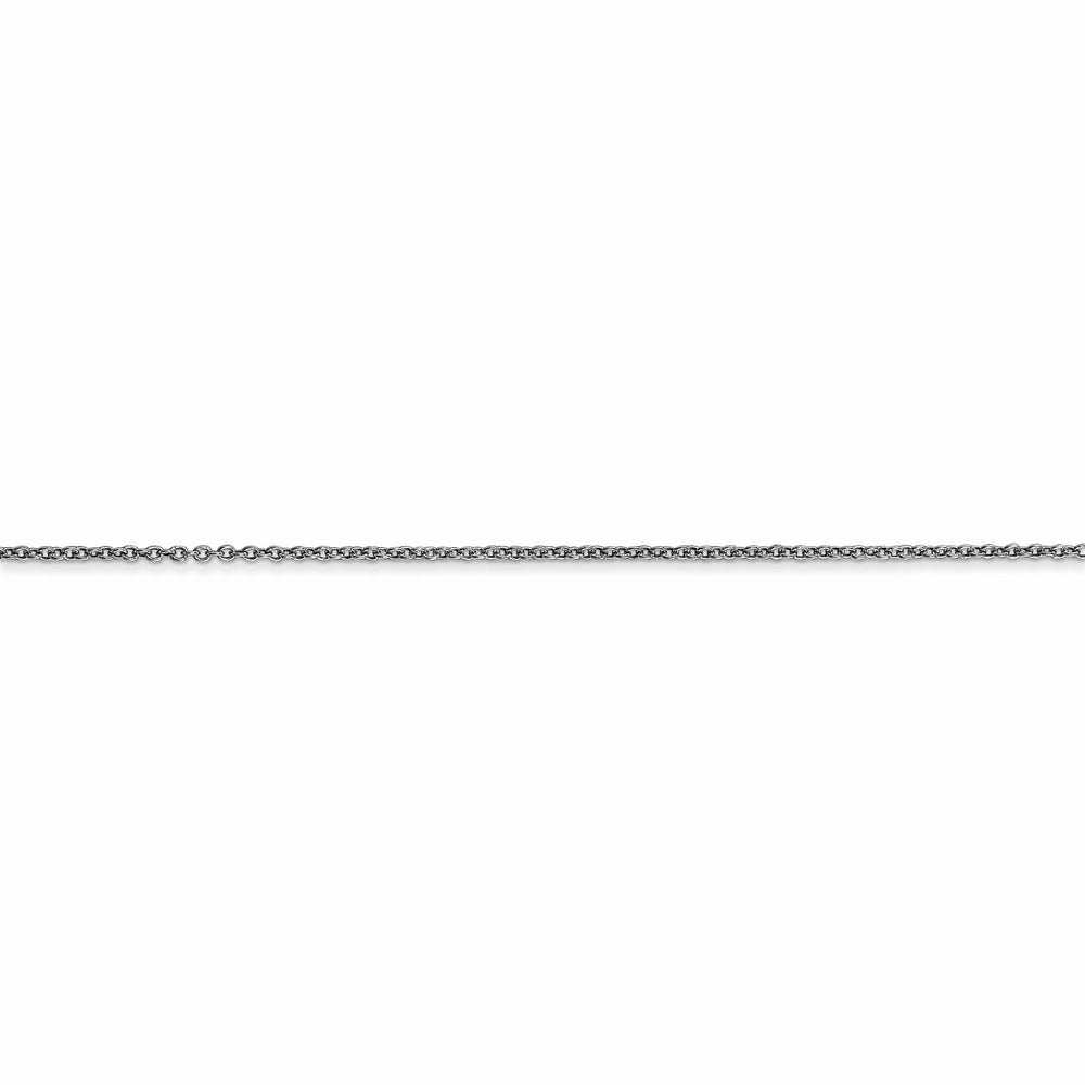 Lovely Rita's Chains 14k White Gold 0.80mm Solid Polish Cable Chain