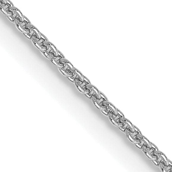Lovely Rita's Chains 14k White Gold 0.80mm Solid Polish Cable Chain