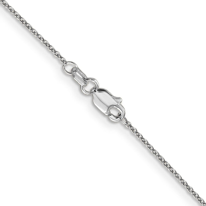 Lovely Rita's Chains 14k White Gold 0.80mm Solid Polish Cable Chain
