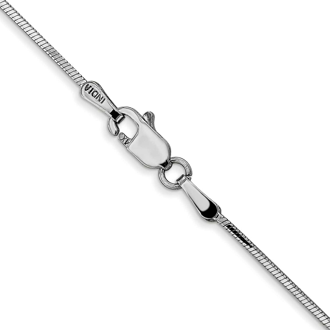Lovely Rita's Chains 14k White Gold 0.9 mm Octagonal Snake Chain