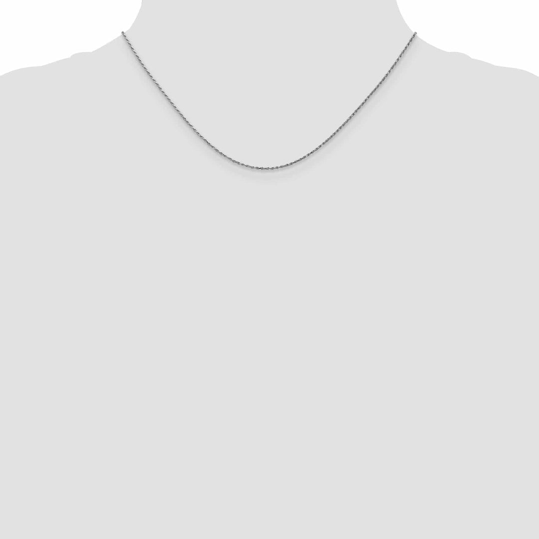 Lovely Rita's Chains 14K White Gold 0.95mm Carded Cable Rope Chain