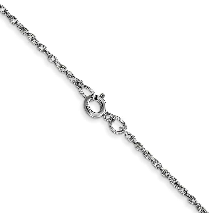 Lovely Rita's Chains 14K White Gold 0.95mm Carded Cable Rope Chain