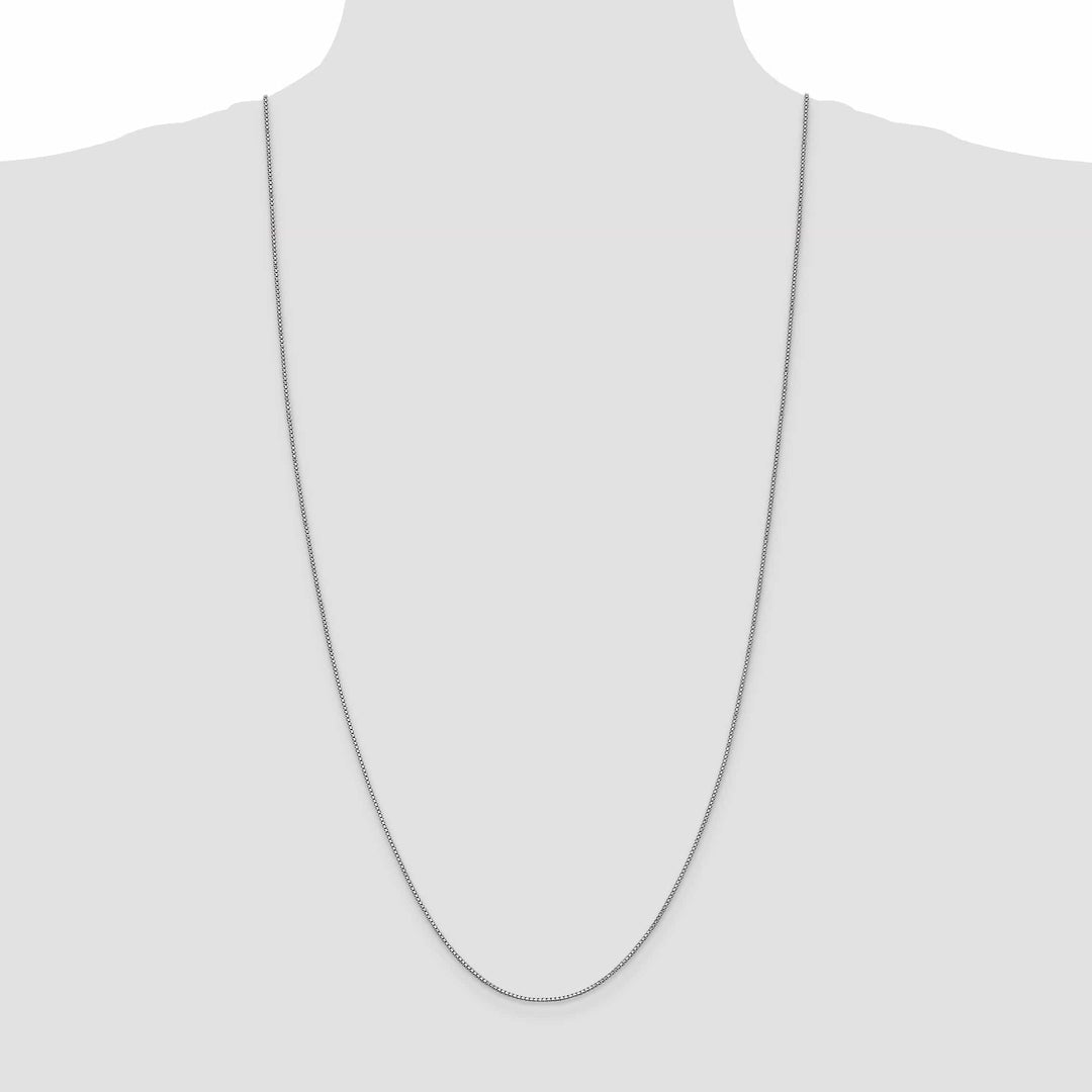 Lovely Rita's Chains 14k White Gold 0.95mm Polished Solid Box Chain
