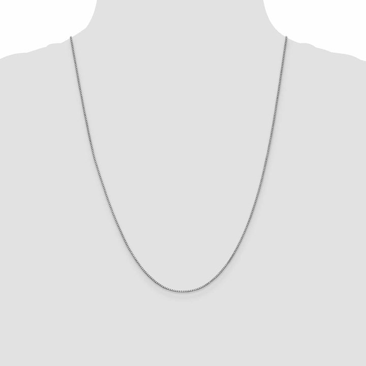 Lovely Rita's Chains 14k White Gold 0.95mm Polished Solid Box Chain