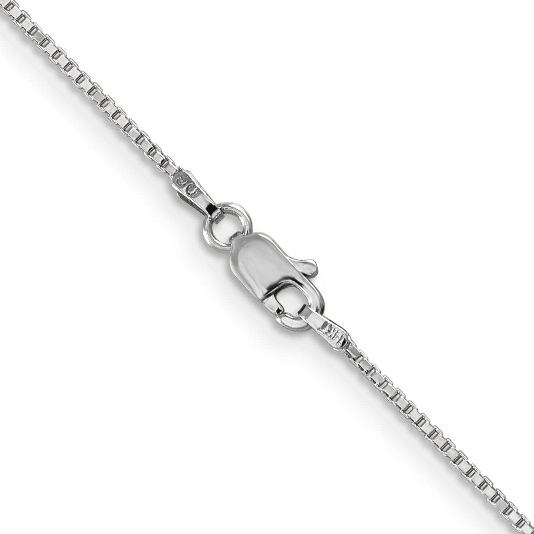 Lovely Rita's Chains 14k White Gold 0.95mm Polished Solid Box Chain