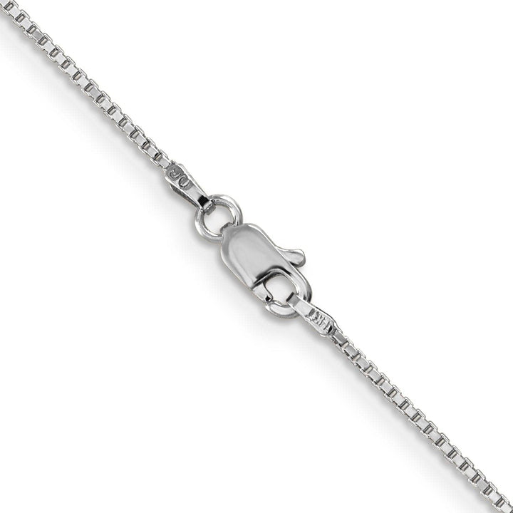 Lovely Rita's Chains 14k White Gold 0.95mm Polished Solid Box Chain