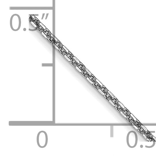 Lovely Rita's Chains 14k White Gold 0.95mm Solid D.C Cable Chain