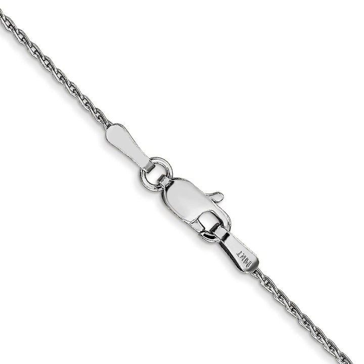 Lovely Rita's Chains 14K White Gold 1.00m Round Parisian Wheat Chain