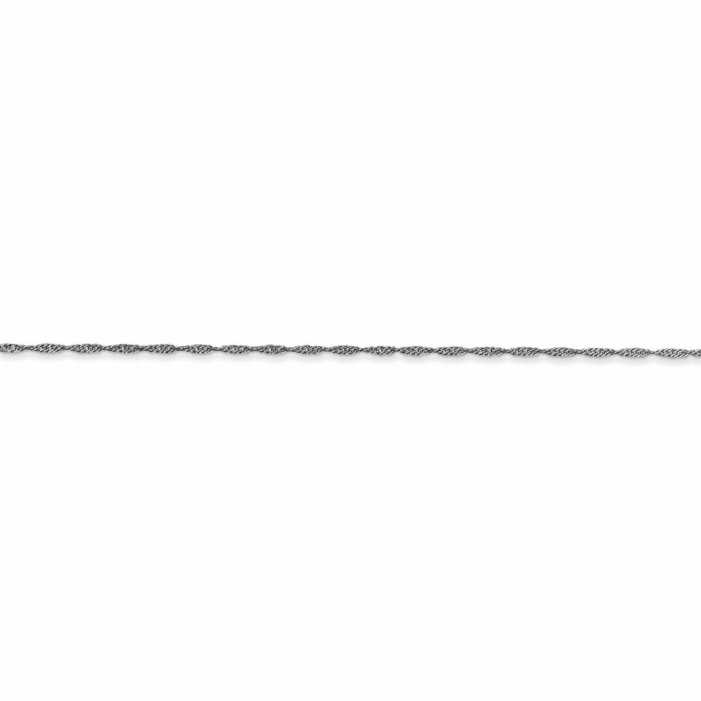 Lovely Rita's Chains 14k White Gold 1.00mm Polished Singapore Chain