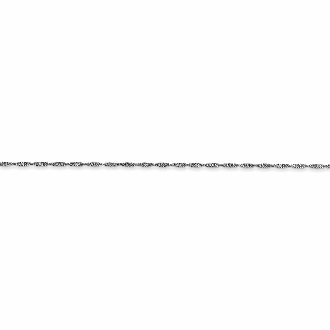Lovely Rita's Chains 14k White Gold 1.00mm Polished Singapore Chain
